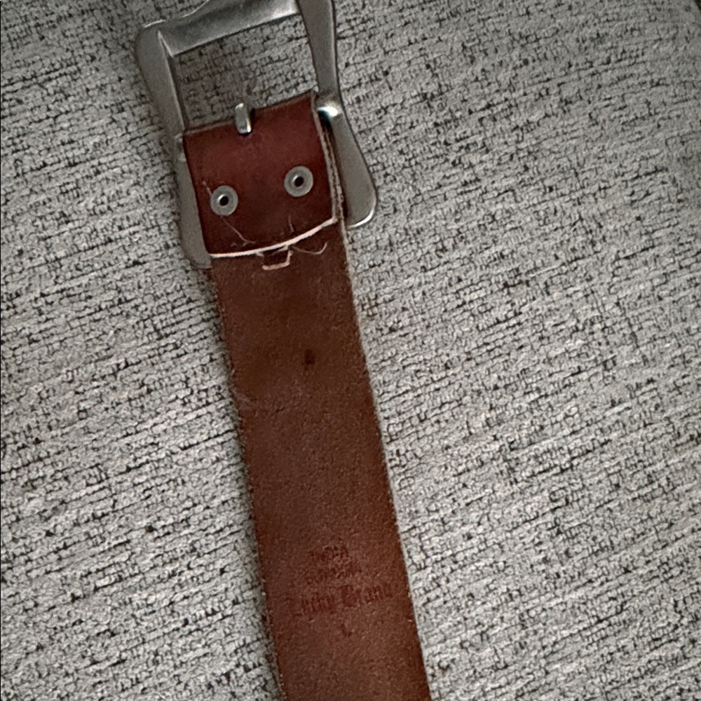 Lucky Brand Brown leather embroidery Belt L - Picture 4 of 4